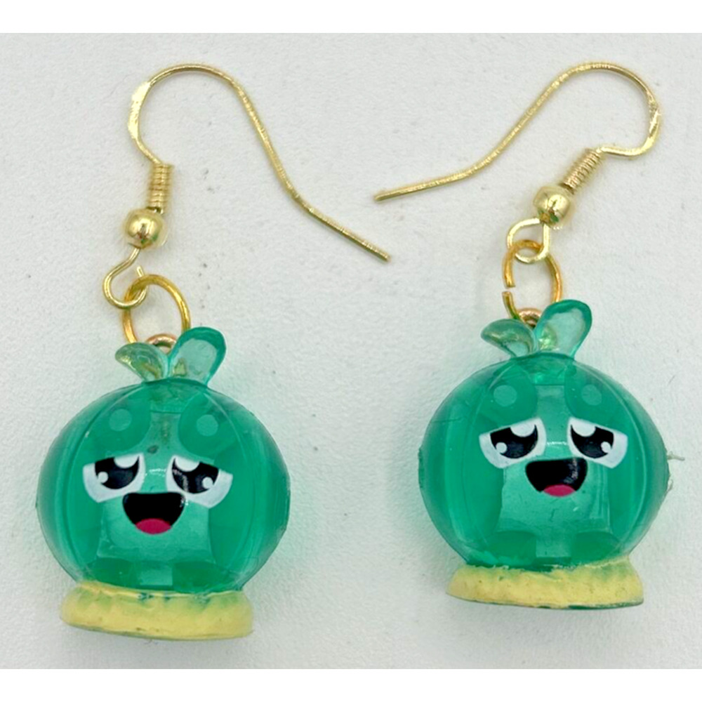 Cartoon Smiling Character Charm Earrings Vending Charm Costume Jewelry C15